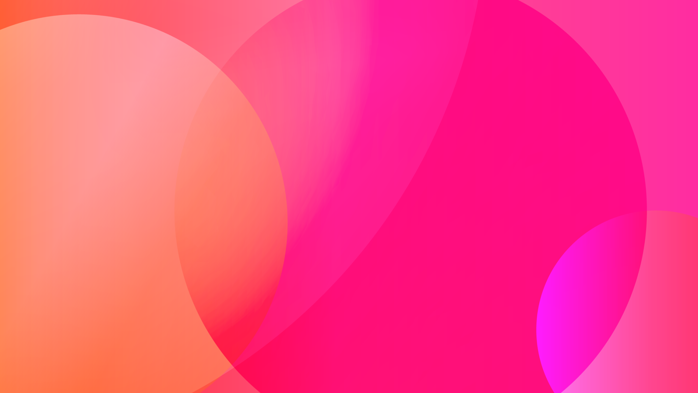 A peach and pink wallpaper comprised of large layered circles with varying opacities.